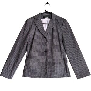 Harve Benard Holtzman Women's Gray Textured Blazer Size 4‎ Career Jacket